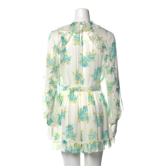 Zimmermann Floral Silk Short Playsuit - Picture 3 of 5